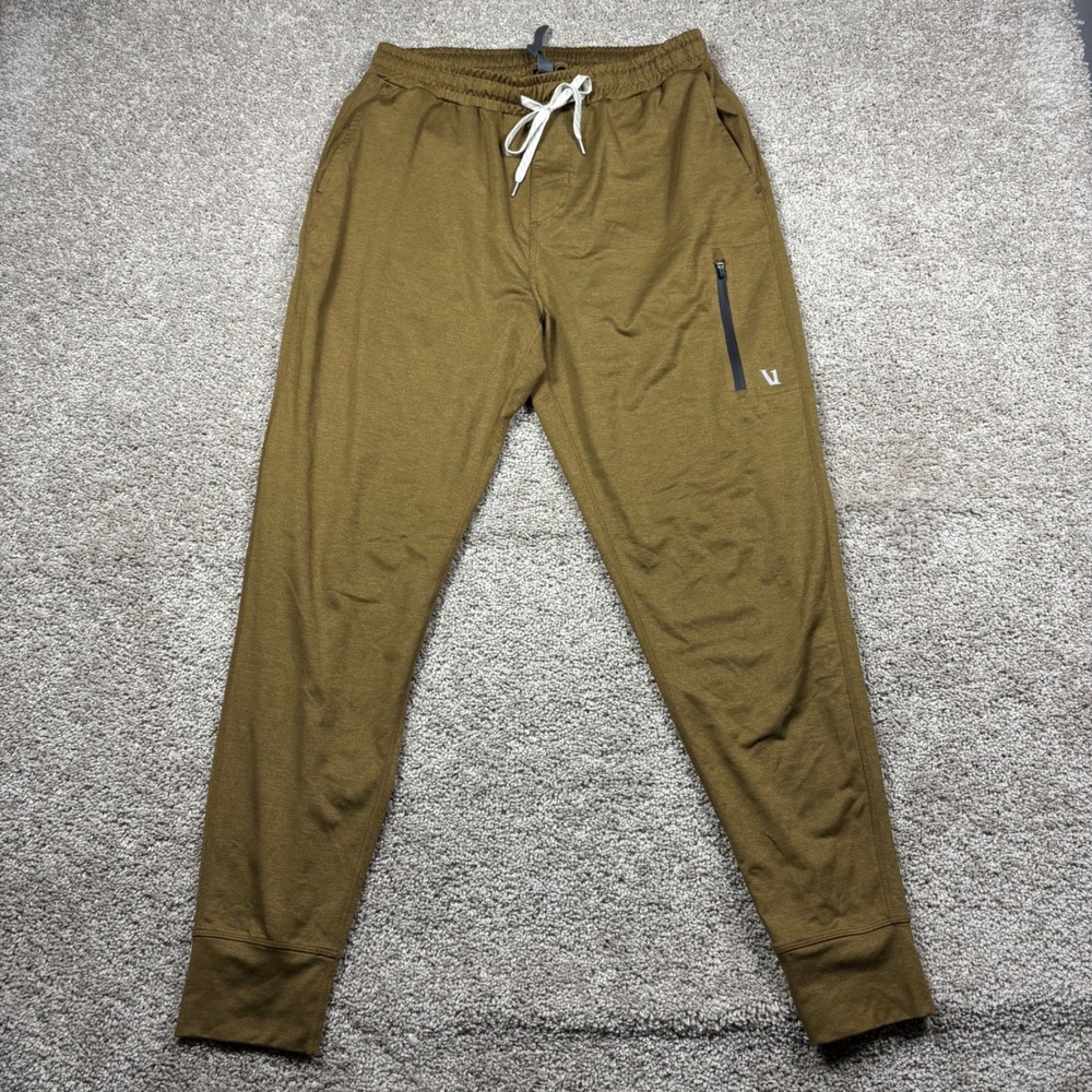 Vuori Sunday Performance Jogger Mens Medium Tobacco Heather Brown V416 Pants